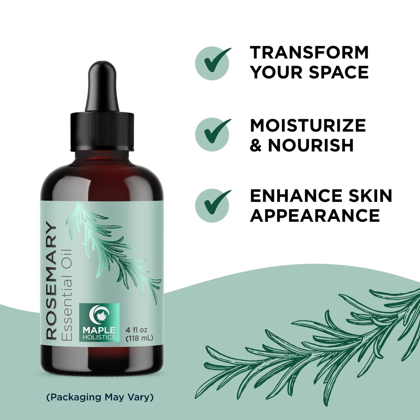 Rosemary and Pumpkin Seed Oils for Hair Growth - Pure Essential Rosemary Oil and Organic Pumpkin Oil Set for Men and Women