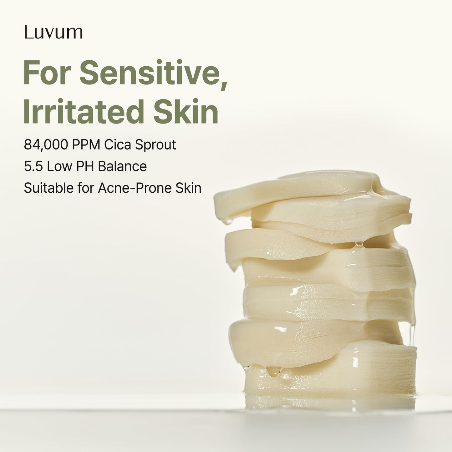 LUVUM Calming Repair Cica Spot Pad, Centella, Madecassoside, 60 Pads