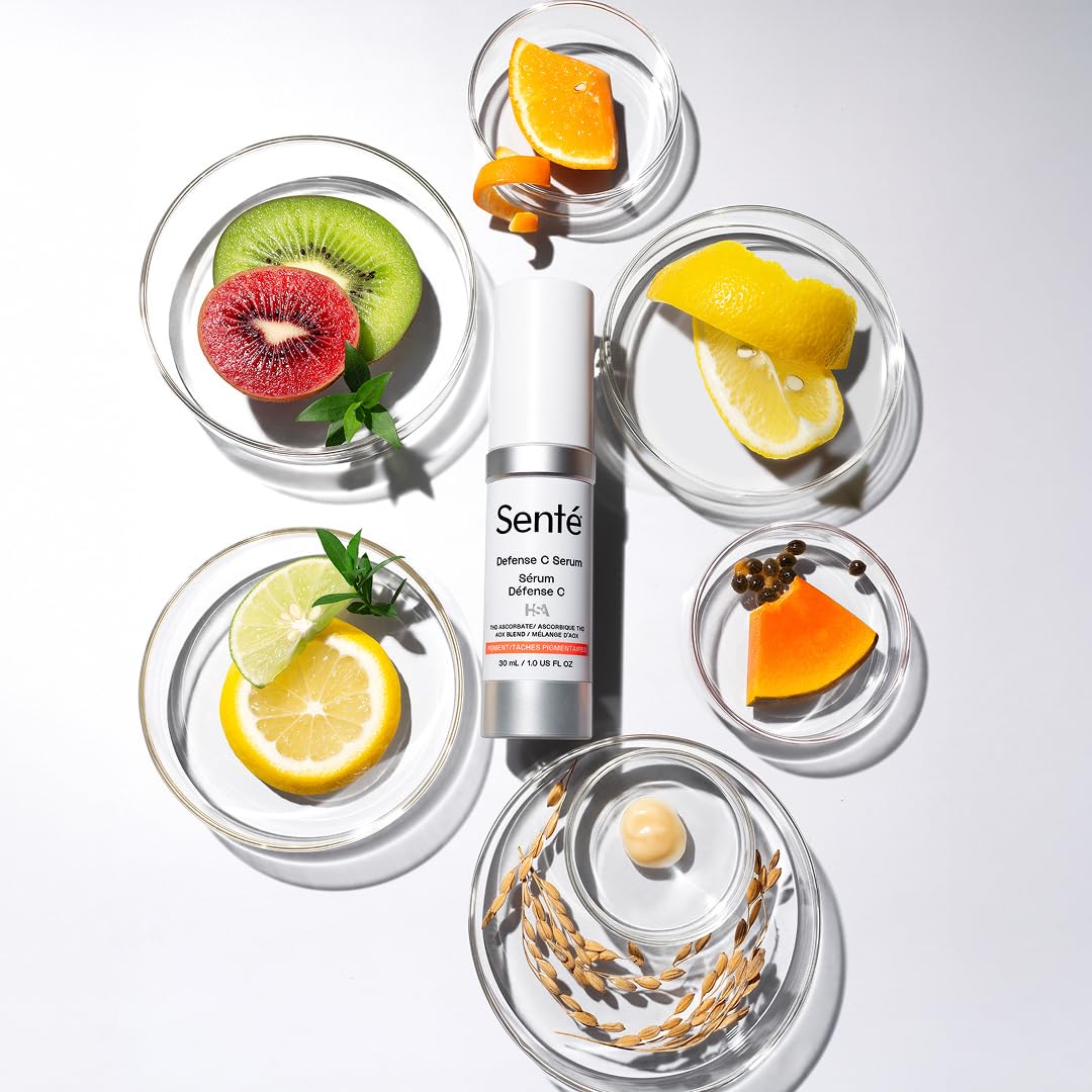 Senté Defense C Serum | Vitamin C Serum for Sensitive Skin | Helps Improve Tone, Texture & Radiance | Antioxidant-Rich Formula | 1 Fl Oz