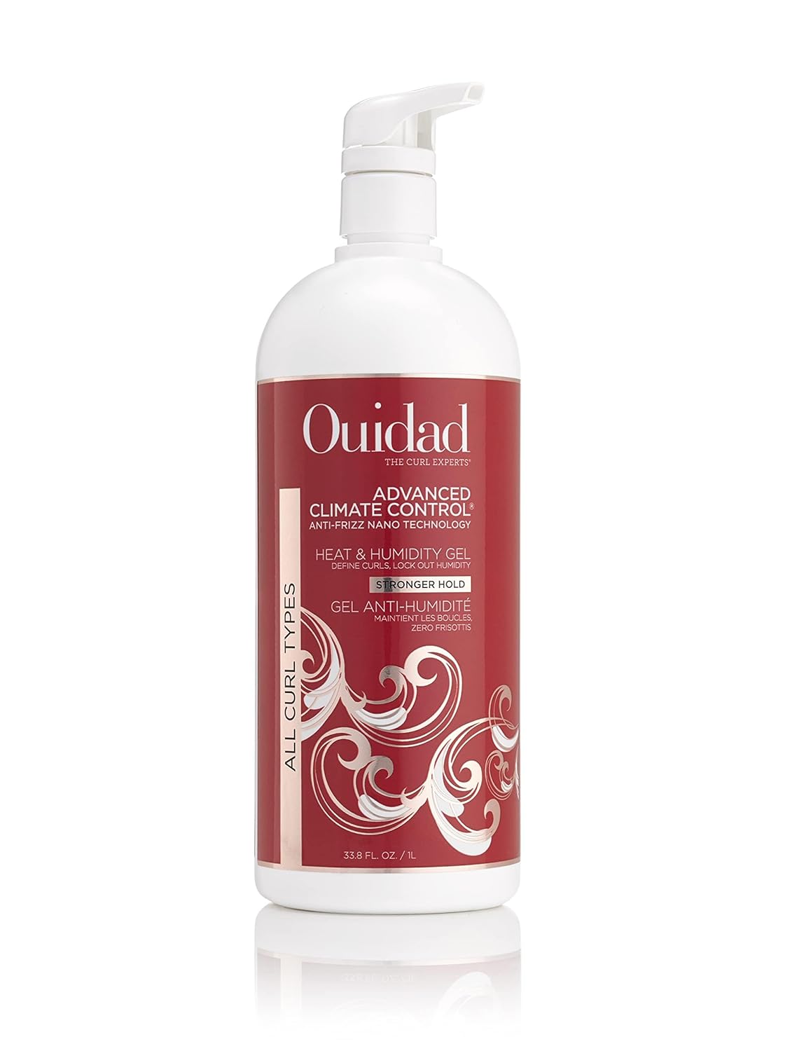 Ouidad Advanced Climate Control Gel - Stronger Hold for Curly Hair | Crunch-Free, Frizz-Fighting, Moisture Locking, Sulfate & Silicone-Free