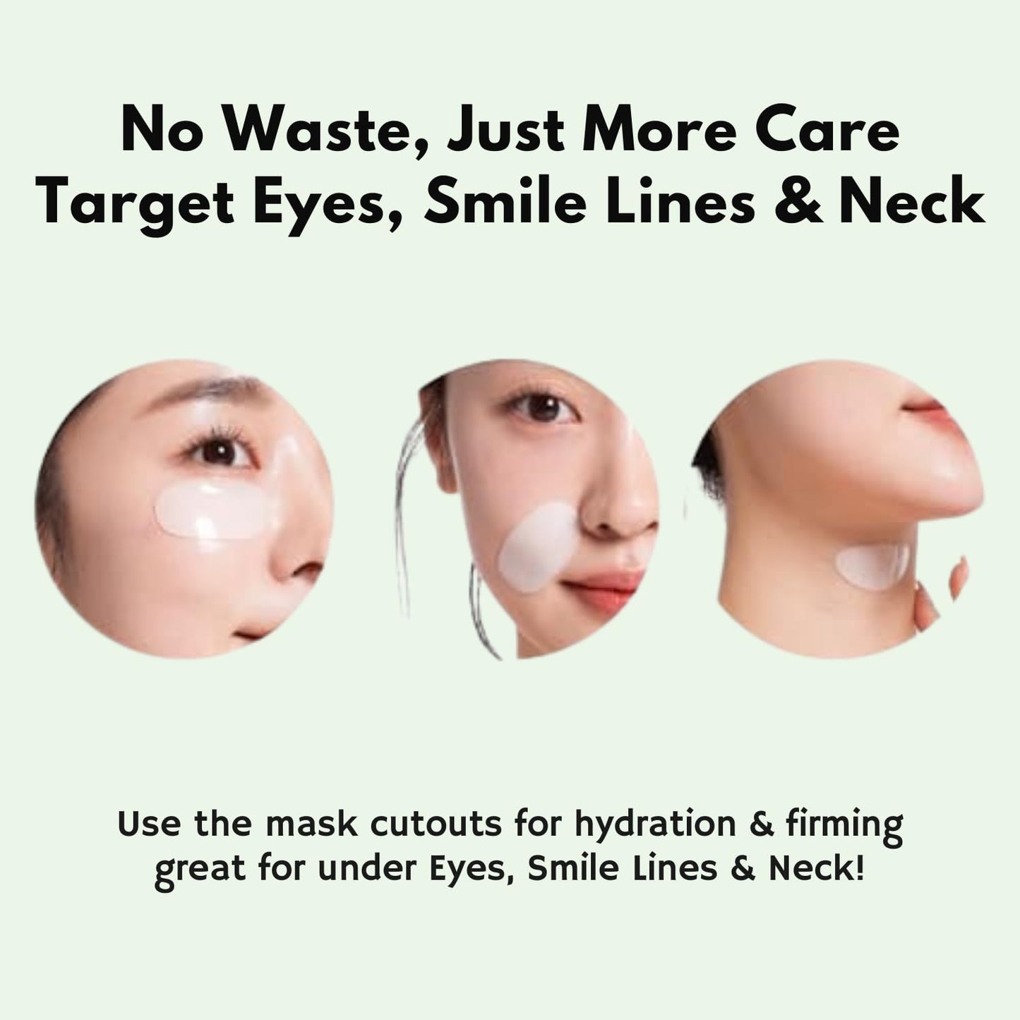 Oh My Pure VeganMucin Lifting Hydrogel Korean Face Mask 3 EA, Improves Skin Texture, Glowing Skin, Made in Korea