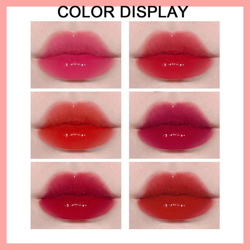 Minfei 2Pcs Bee Color Changing Lip stick, Honey & Strawberry Lipstick Moisturizing Lipstick Hydrating & Prevention Non-Sticky Formula, Long Lasting Moisturizing Lip Gloss (Strawberry, 0.03 oz)