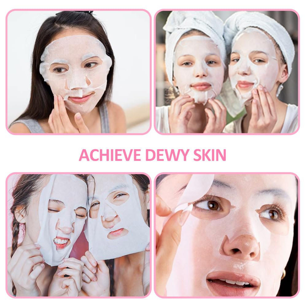 Kaely 8 Pack Variety Sheet Masks, Spa Party Face Masks for Kids Teens Skincare Set, Girls Night Facial Masks Skin Care, Moisturize Soothe for All Skin Types, Birthday Christmas Gifts, Set02