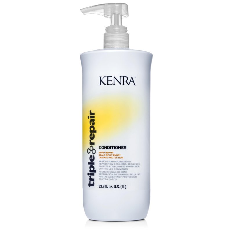 Kenra Professional Triple Repair Conditioner | Targets & Repairs Weak or Broken Bonds | Split Ends | Damaged Hair | Bond Builder | Sulfate-Free | 33.8 fl. oz.