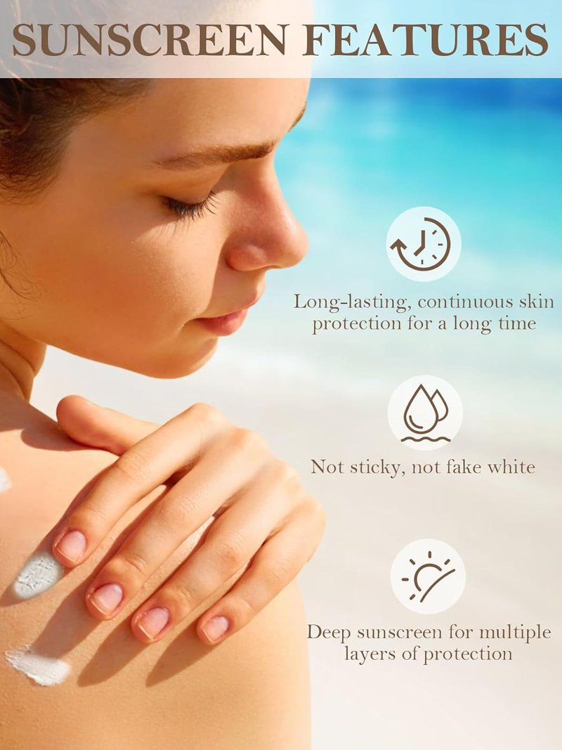 Beef Tallow Sunscreen - Natural Reef Safe Sunblock for Face & Body | Non-Greasy Travel Size (4 Packs)