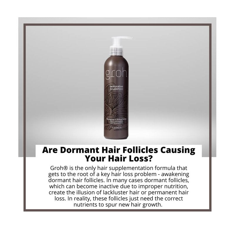 Groh Restorative Shampoo for Damaged Hair - Nourishing 8oz Formula