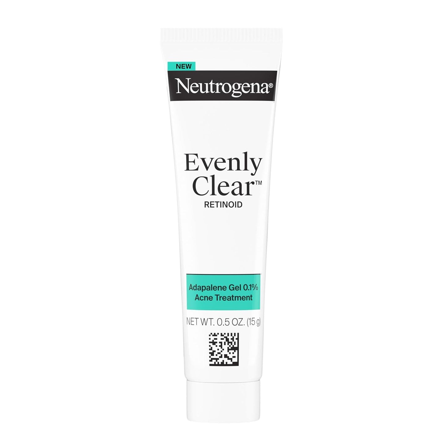 Neutrogena Evenly Clear Retinoid Adapalene Gel 0.1% - Acne Spot Treatment for Breakouts & Post-Acne Marks | 0.5 oz