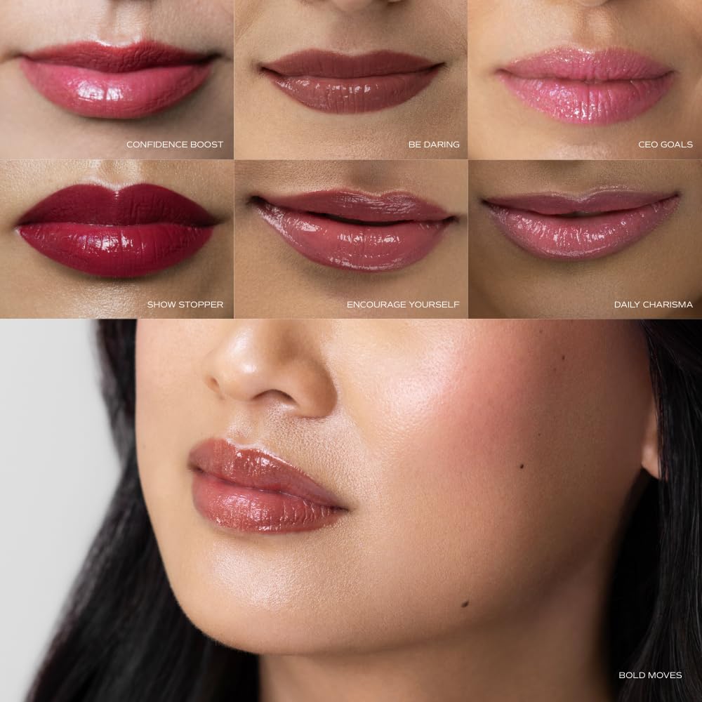 SONELA Your Best Self Peptide Lip Gloss — Non-Sticky, Hyaluronic Acid + Peptides, High Shine, Buildable, Vegan, Clean