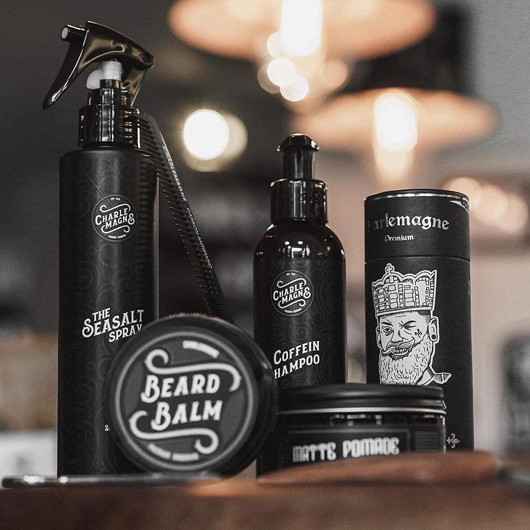 Charlemagne Vegan Beard Oil - 30ml, Lime/Mint Scent - Hydrating Conditioner - Alternative to Heavy Beard Balm - Promotes Growth - Made in Germany