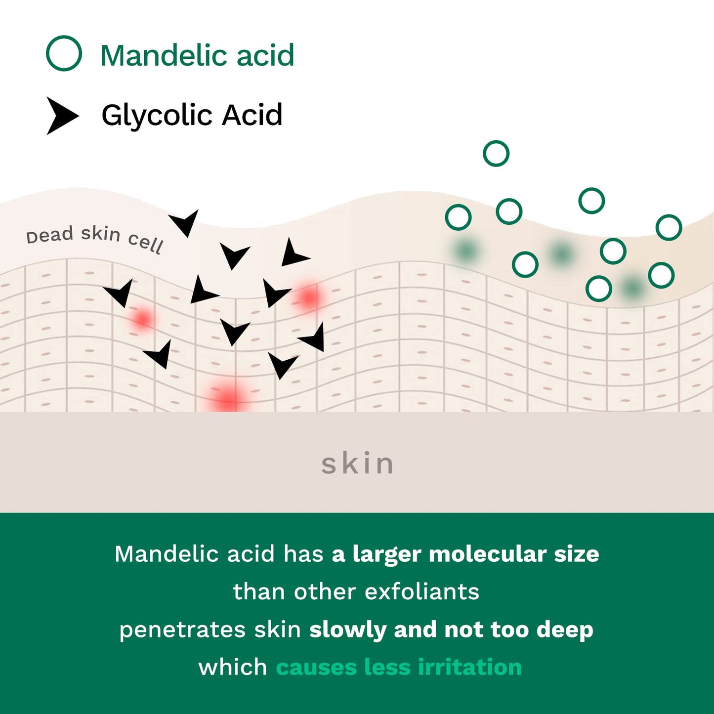 ANAI RUI Mandelic Acid 10% with Salicylic Acid 2%, Tea Tree Oil, AHA BHA Skin Exfoliant Peel Solution, for Dark Spots, Blackheads, Enlarged Pores,1.05FL.Oz