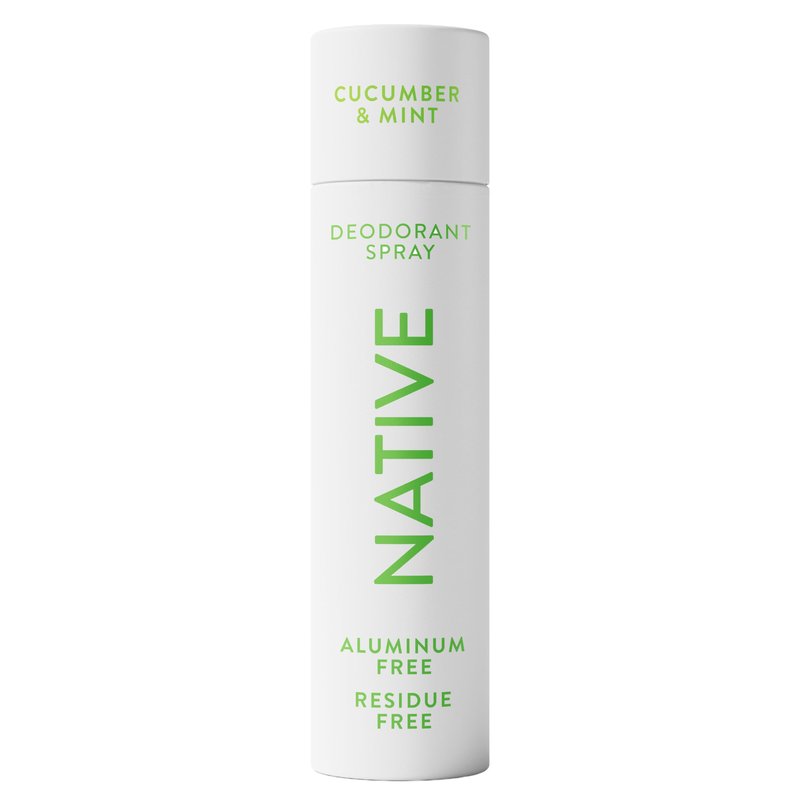 Native Deodorant & Body Spray, Cucumber & Mint, 72-Hour Odor Protection for Underarms & Body, Aluminum Free, Quick Drying, 3.5 oz