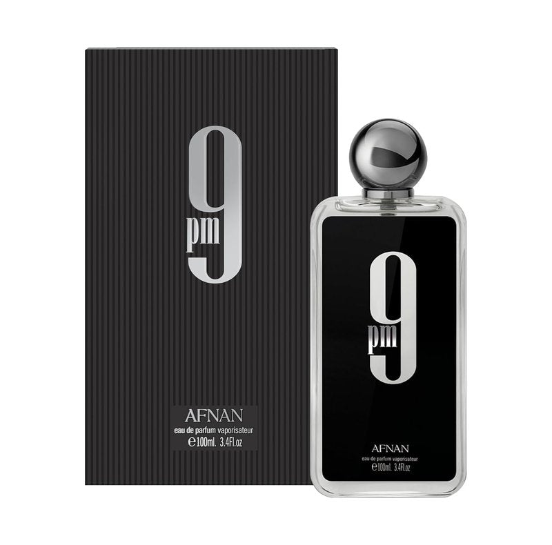 Afnan 9 PM Eau De Parfum for Men - 3.4 Fl. Oz | Long-Lasting Fragrance