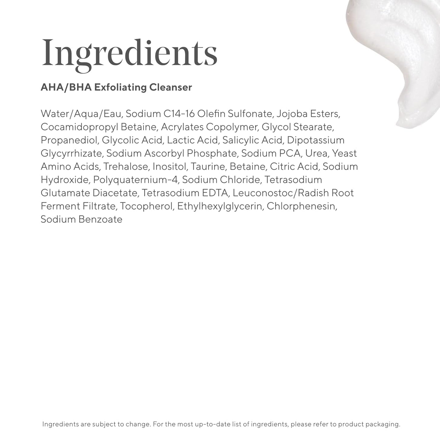 Murad AHA/BHA Exfoliating Cleanser - Triple-Action Cleansing Exfoliator with Salicylic, Lactic, & Glycolic Acids - Creamy Face Wash Removes Dull, Dry Skin for Smoother, Softer Skin