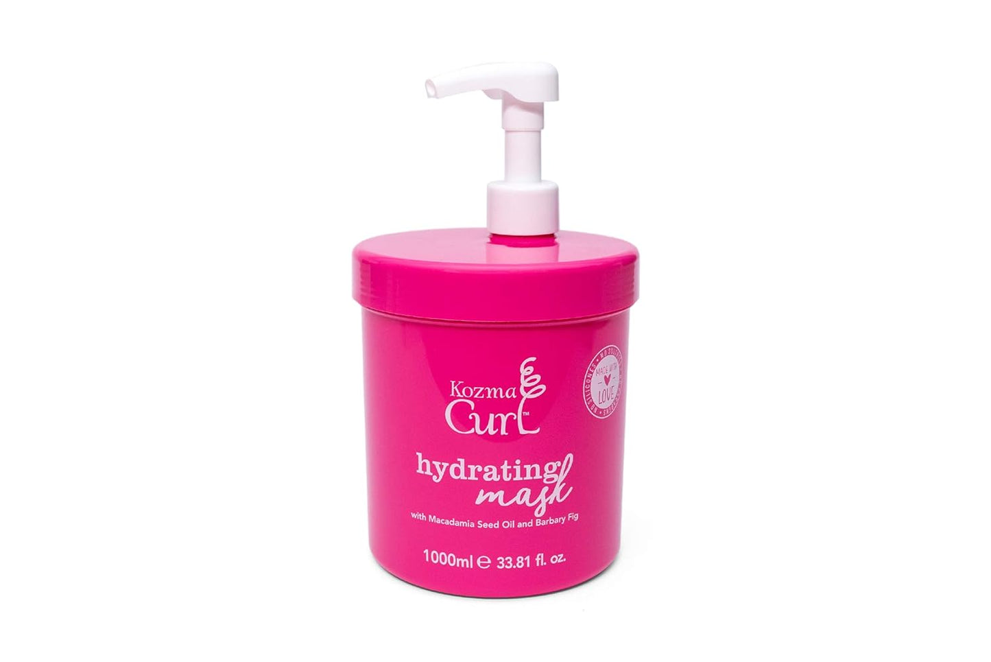 Hydrating Mask for Curly Hair - Professional 33.8 fl oz | Silicone-Free, Suitable for All Curl Types