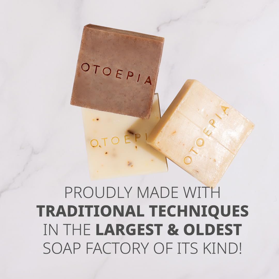 Otoepia Shaving Bar and Body Soap in Mint Scent for Men - 8 Bars, All Purpose Natural Olive Oil - Moisturizing, Nourishing & Gentle on Sensitive Skin Men’s Collection