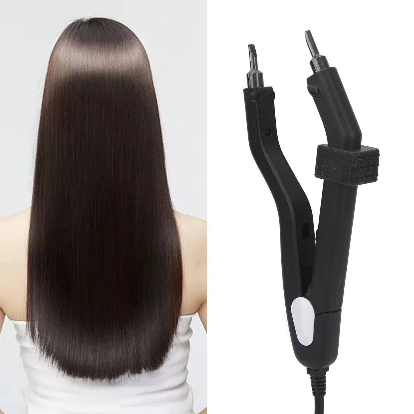 Professional Hair Extensions Tool Hair Connector, Fusions Hair Extensions Tool Professional Fusions Heat Iron Connector for Hair Extensions 100‑240V(#2)