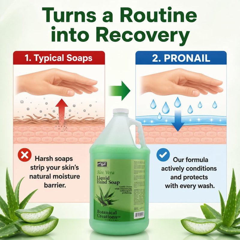 Liquid Hand Soap Refill - Aloe Vera Moisturizing Formula | 1 Gallon - Deeply Cleanses & Hydrates Hands