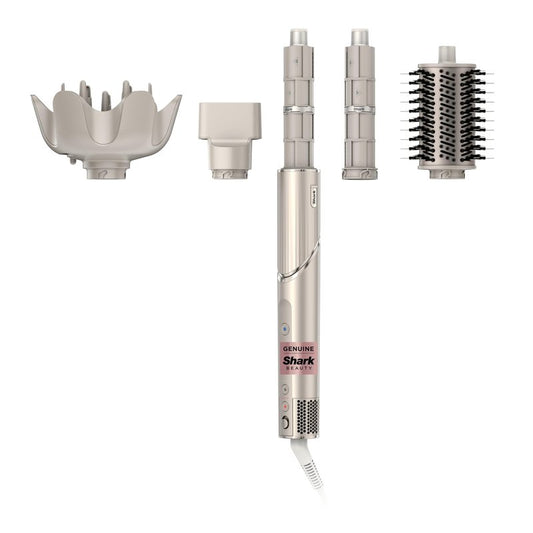 Shark FlexStyle Air Styling & Drying System, Powerful Hair Dryer Brush & Multi-Styler with Auto-Wrap Curlers, Paddle Brush, Oval Brush, Concentrator Attachment