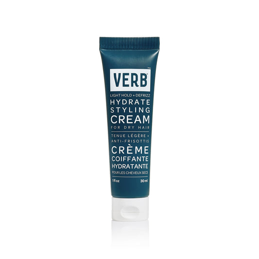 VERB Hydrate Styling Cream Sample, 1 oz - Smooth + Reduce Frizz for Dry + Frizzy Hair - Amber + Warm Jasmine Scent