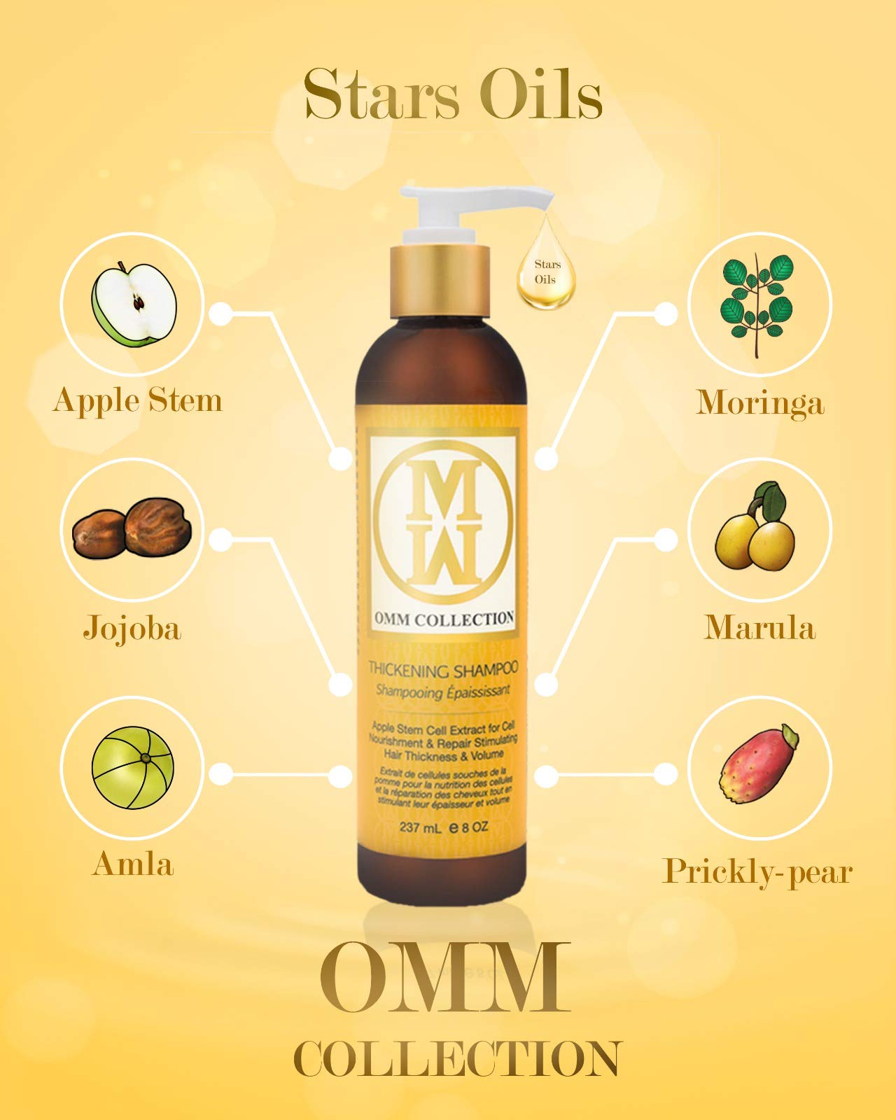 OMM Collection All Natural Hair Thickening Shampoo (240ml)