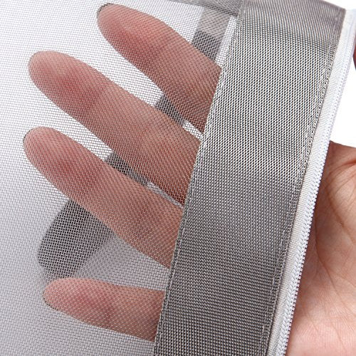 Sea Team 6pcs Multicolored Portable Travel Toiletry Pouch Nylon Mesh Cosmetic Makeup Organizer Bag with Zipper (ST-CB0616)