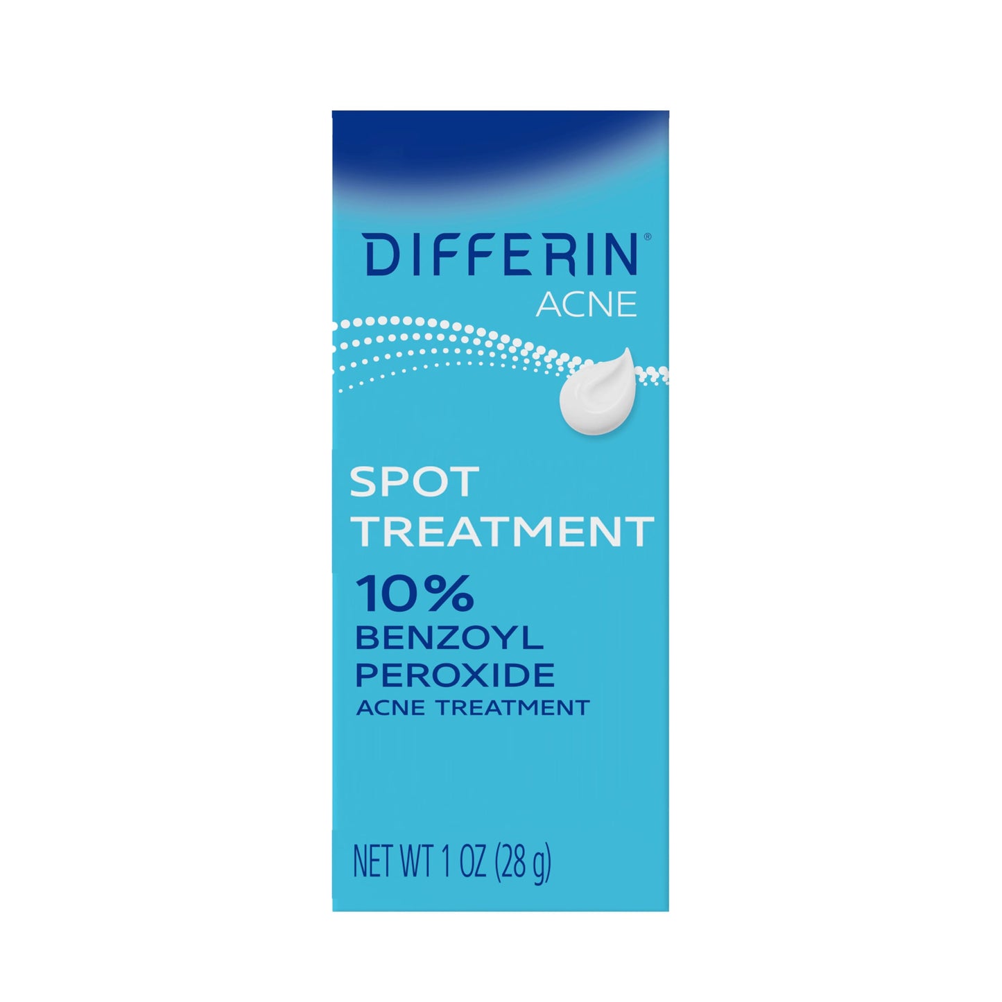Differin Acne Spot Treatment with 10% Benzoyl Peroxide, Maximum Strength OTC Acne Treatment, Fast Acting Spot Treatment for Face, 1 oz