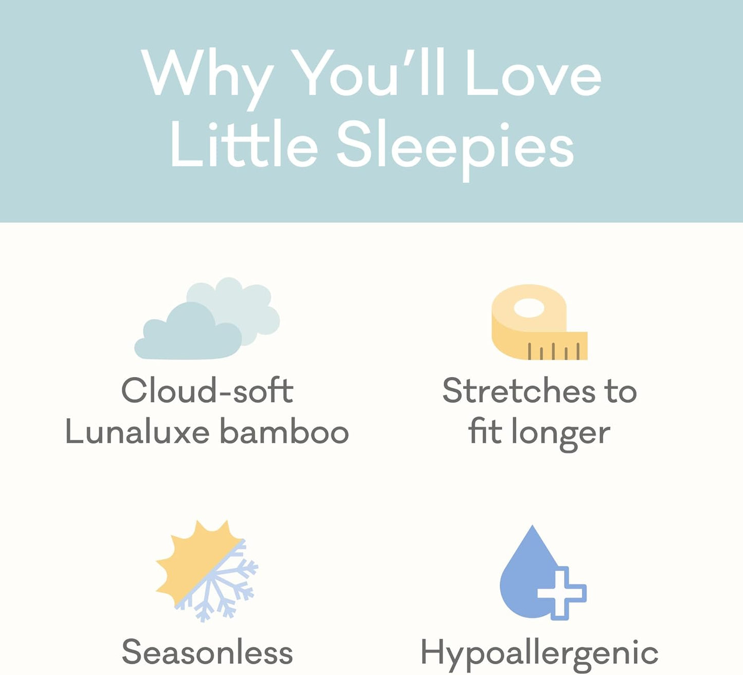 Little Sleepies | Bamboo Toddler Pajama Set - Soft Two-Piece PJs for Boys & Girls, Family Matching Design