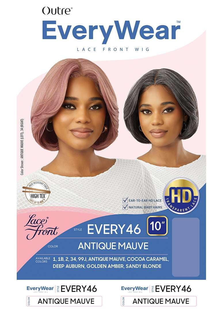 Outre Lace Front Wig - Everywear - Every 46 (JET BLACK 1)