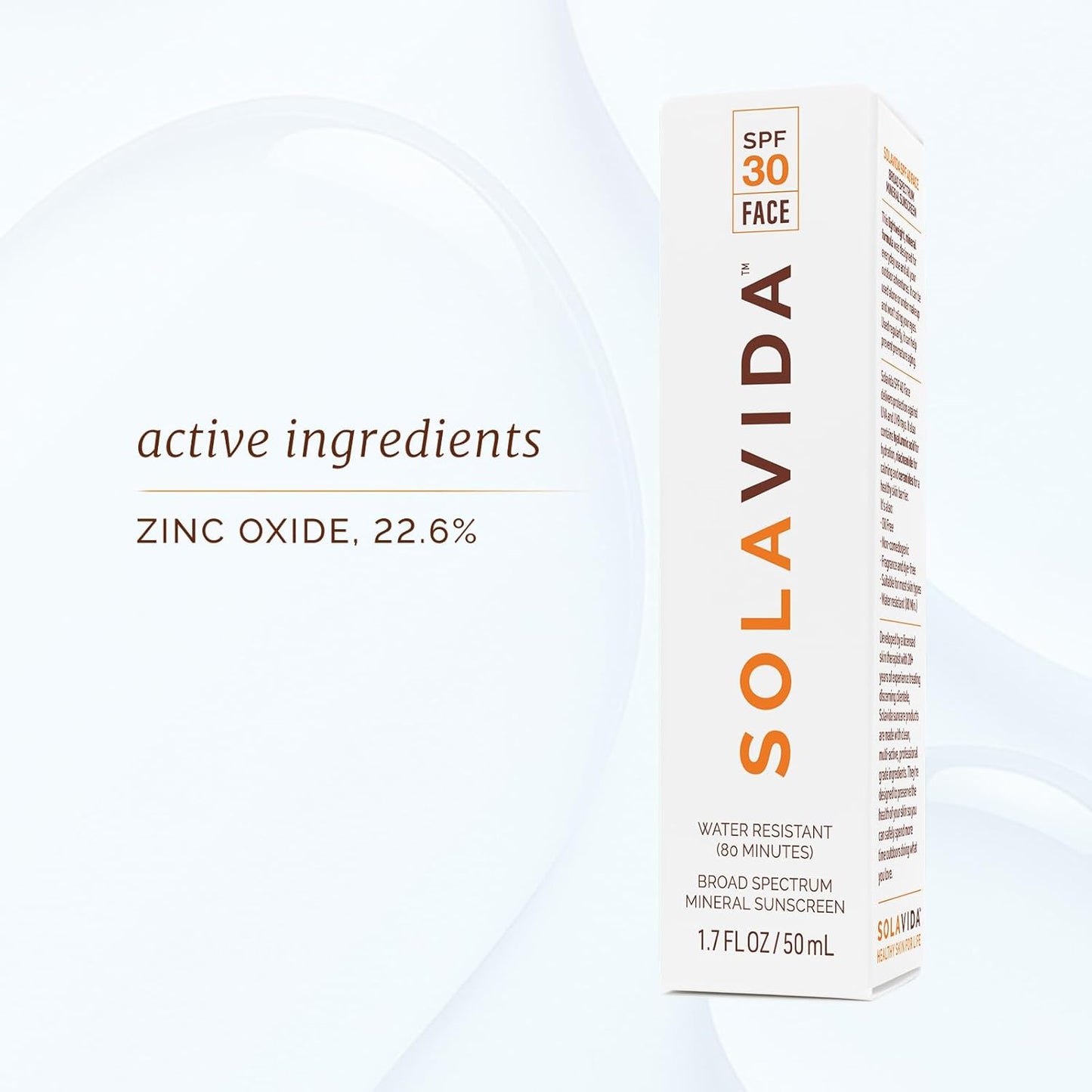 Daily SPF 30 Mineral Face Sunscreen - UVA/UVB Protection with Zinc Oxide & Hyaluronic Acid | 1.7 oz