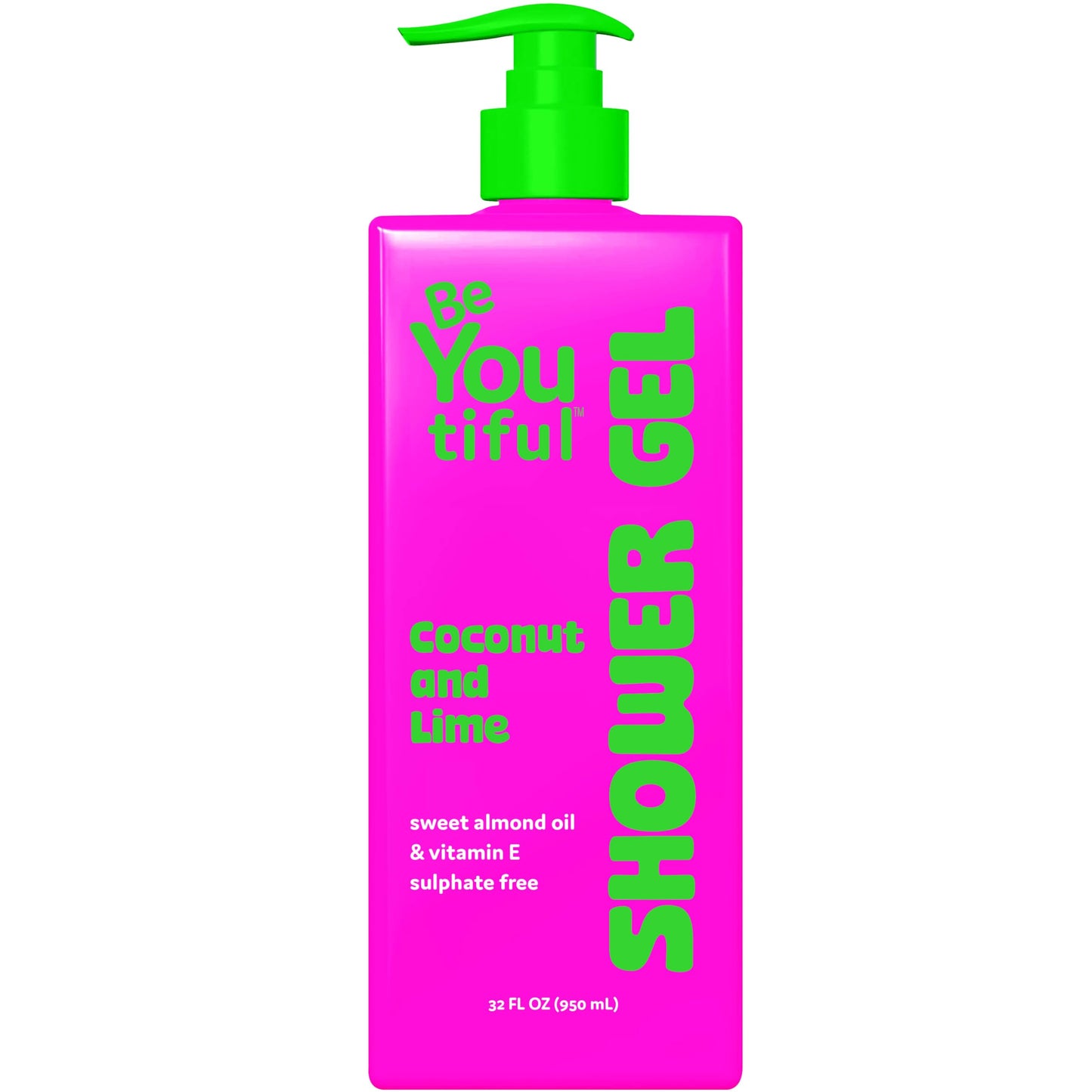 BeYoutiful Moisturizing Body Wash, Balancing Hydrating Shower Gel, Cruelty Free Natural Sensitive Skin Care for Kids and Teens, 32oz