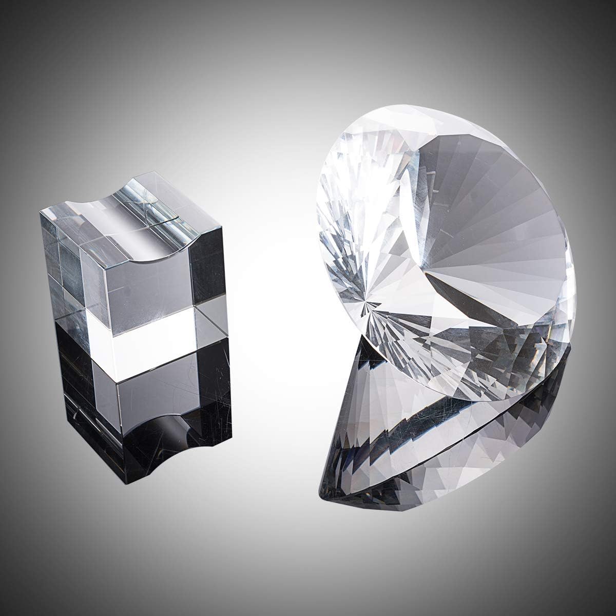 Crystal Diamond Nail Art Set - 80mm Metal Base & 120mm Crystal Base | Perfect for Stunning Nail Designs