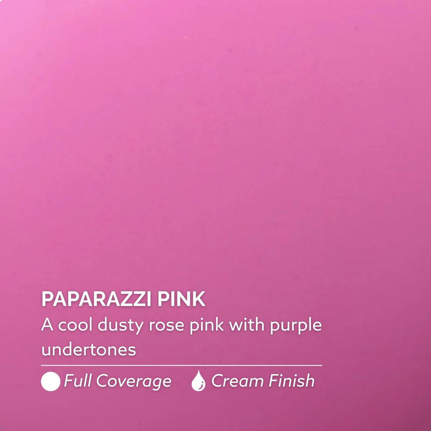 Dazzle Dry Nail Lacquer (Step 3) - Paparazzi Pink - A cool dusty rose pink with purple undertones. Full coverage cream. (0.5 fl oz)