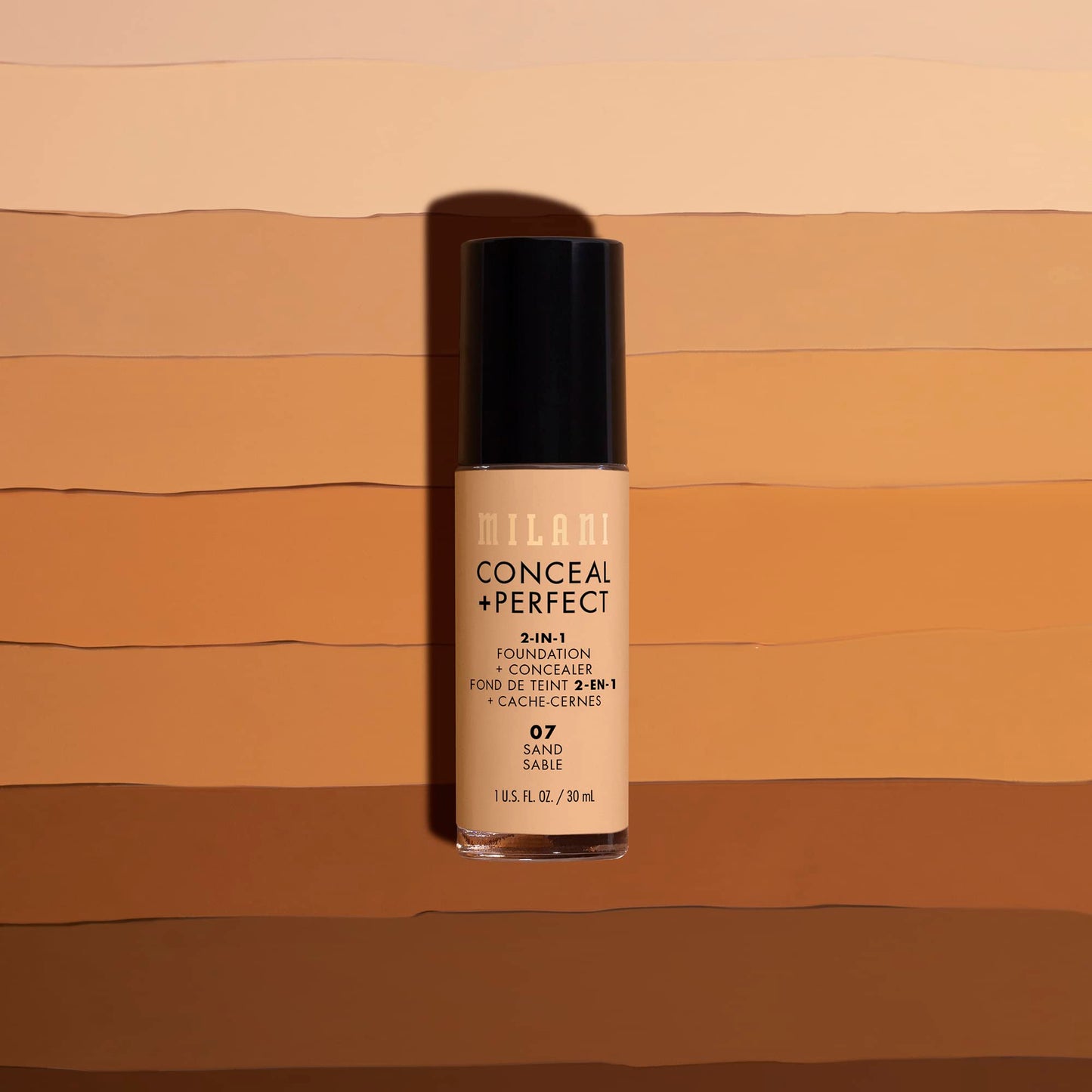 Milani Conceal + Perfect 2-in-1 Foundation + Concealer for a Flawless Complexion, Under Eye Corrector, Cover Redness and Imperfections, Waterproof and Sweatproof