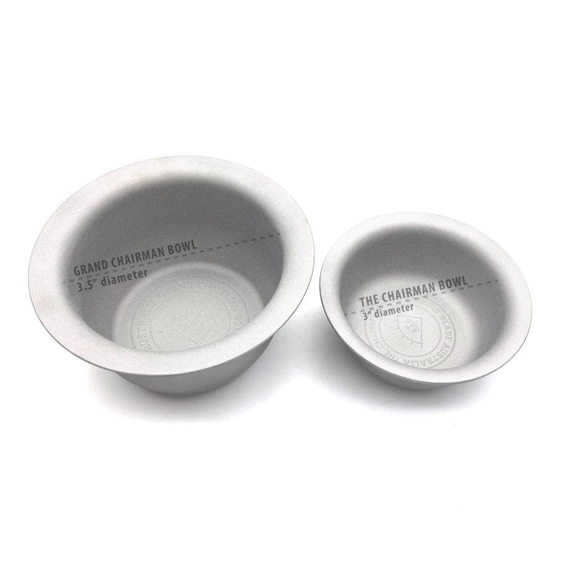 Vikings Blade Luxury Shaving Soap Bowl - Sandblasted Steel for Thick Lather | Unbreakable & Tactile Texture, 3" Diameter