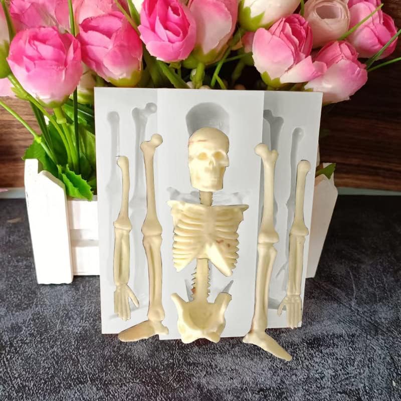 Halloween Skull Silicone Molds - DIY Cake, Fondant & Chocolate Treats | Perfect for Cookies & Candles