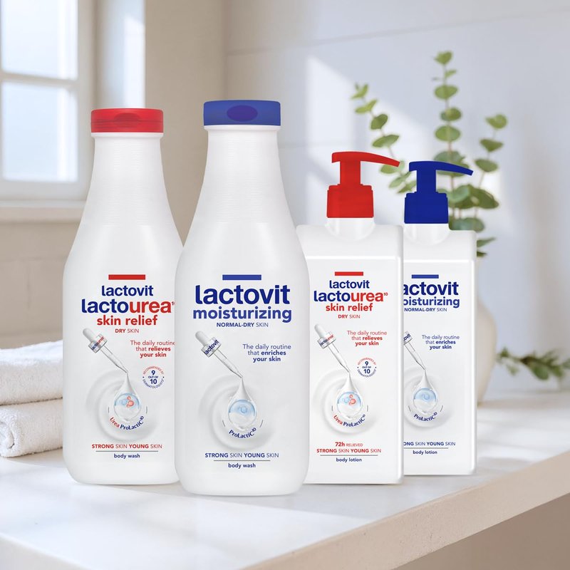 Lactovit Hydrating Body Lotion - Urea ProLactiC10 Complex for Dry Skin | Soft & Youthful Skin | 3 x 400 ml