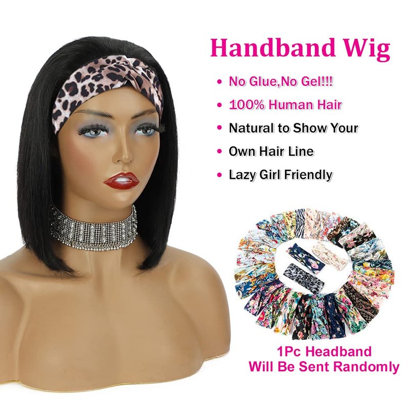 Human Hair Bob Wig - Glueless Short Straight Style for Black Women | 150% Density, 8 Inch
