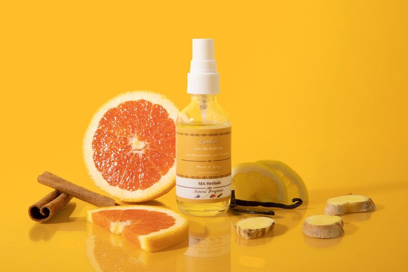 MA Herbals Comfort Cinnamon & Frankincense Natural Fragrance | w/Notes of Tobacco, Vanilla, Caramel, and Amber | Unisex Gourmand Eau de Parfum made with Essential Oils
