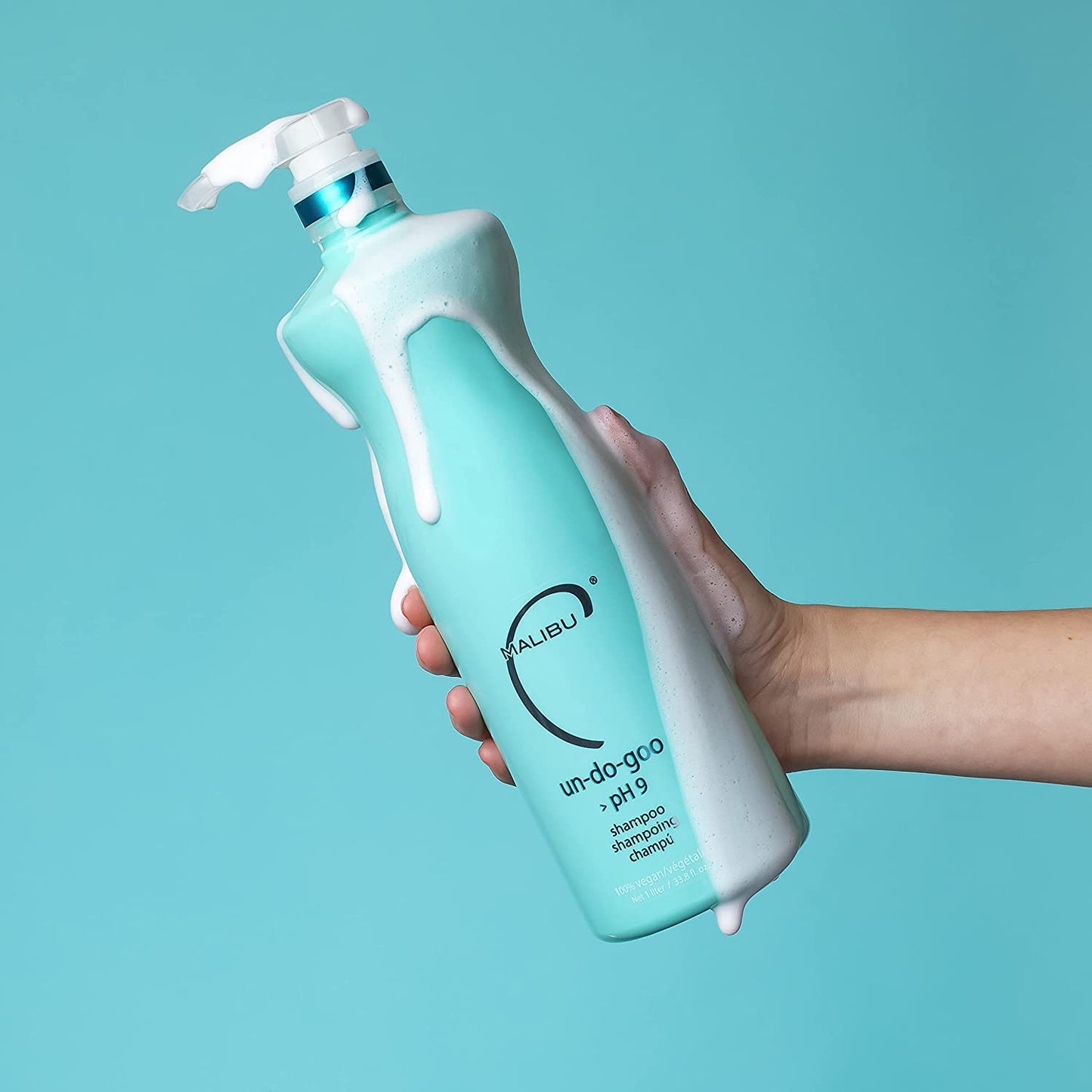 Malibu C Un-Do-Goo Clarifying Shampoo - Removes Product Build Up and Resins from Hair - Shine Restoring, Sulfate-Free Cleanser (33.8 oz)