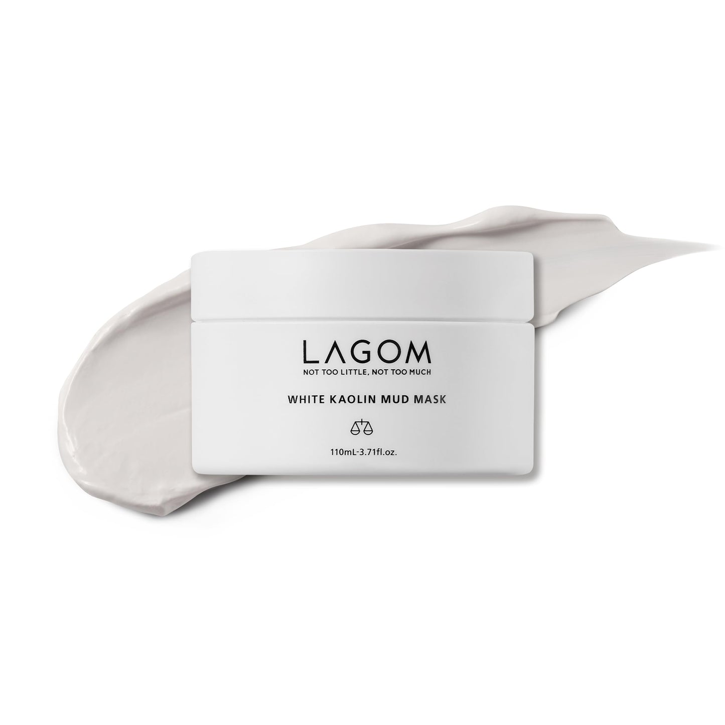 LAGOM White Kaolin Mud Mask for Blackhead Care, Pore Purifying, Dermatologically Tested, for Makeup Boosting 3.3 Fl Oz