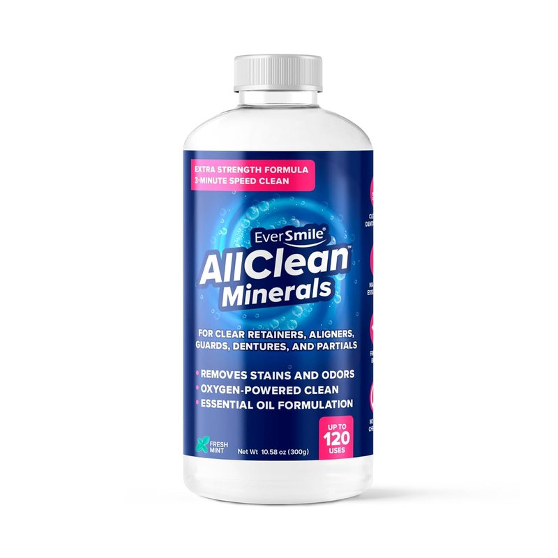 EverSmile AllClean Minerals – Deep Cleaner for Retainers & Aligners | Removes Stains & Odors in 3 Minutes, 300g