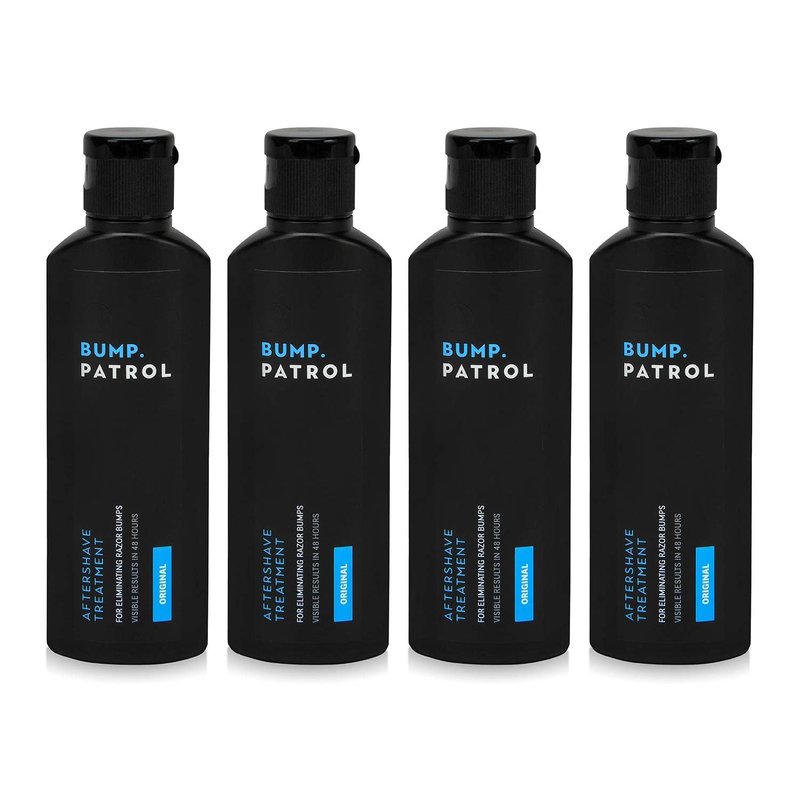 Bump Patrol Original Formula Aftershave Treatment Serum – Razor Bump Stopper and Ingrown Hair Treatment for Men and Women, Ingrown Hair Serum with Salicylic Acid - 2 oz (Pack of 4)
