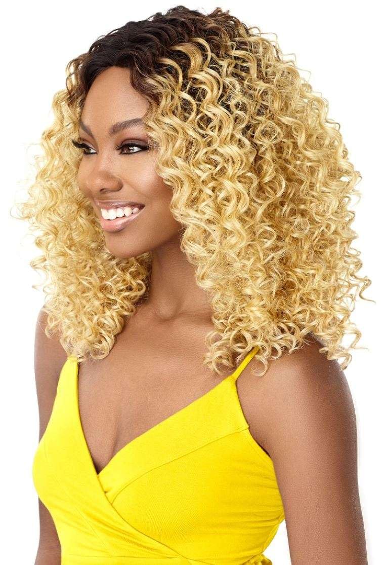 THE DAILY WIG Outre Synthetic Hair Lace Front Wig Hand-Tied Lace Part Wig Deandra (S1B/30)