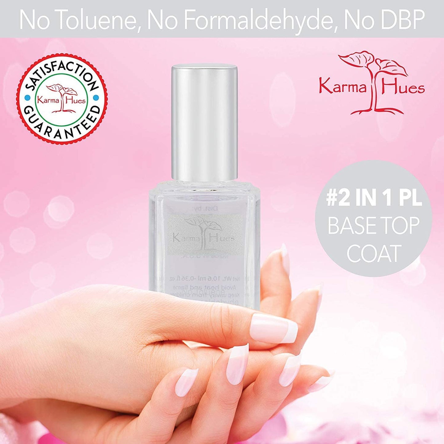 karma organic Unscented Nail Polish Remover, Non-Toxic Nail Treatment Vegan Cruelty-Free) (Unscented) (Unscented +Top/Triple Bas)