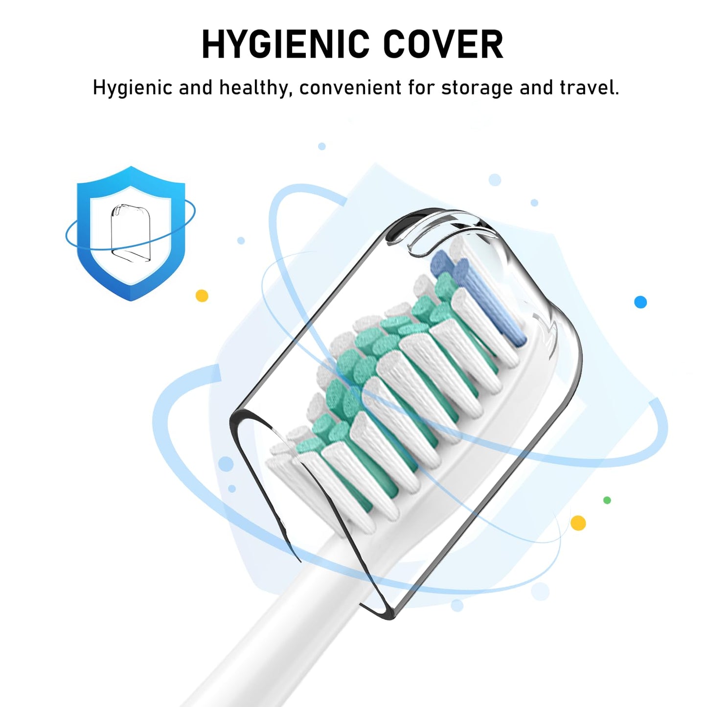 Toothbrush Heads, 8 Pack Electric Toothbrush Replacement Heads for Philips Sonicare Soft Dupont Bristles Replacement Toothbrush Heads for Oral Care