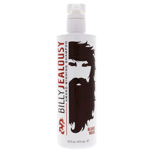 Billy Jealousy Beard Wash for Smooth, Manageable & Frizz-free Facial Hair, Beard Care Enriched with Hydrating Aloe & Strengthening & Conditioning Green Tea Extract, 16 Fl Oz
