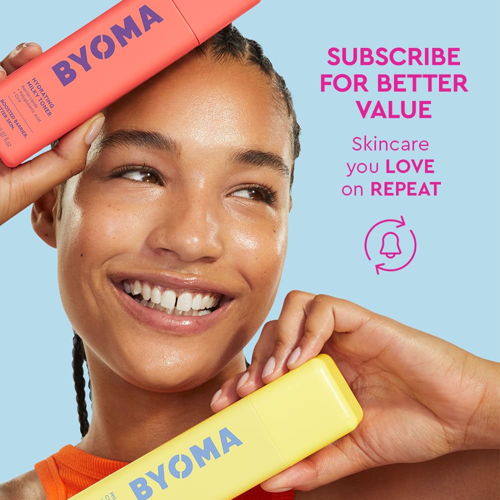 BYOMA SPF 30 Face Fluid - Ultra-Lightweight Facial Sunscreen for All Skin Tones - Luminous Glow, No White Cast - SPF Moisturizer Strengthens Skin Barrier - 1.69 fl.oz