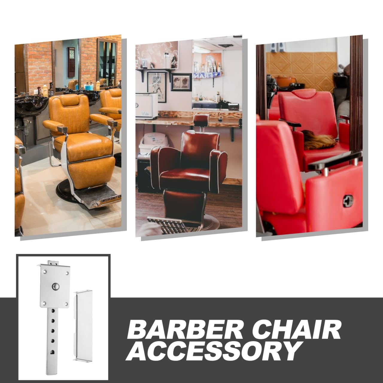 balacoo Barber Chair Headrest Bracket Replacement - Ergonomic Salon Chair Headrest Support Iron Construction Easy Installation for Barber Shop and Salon Use 11.65 X 3.14 X 1.69 Inches