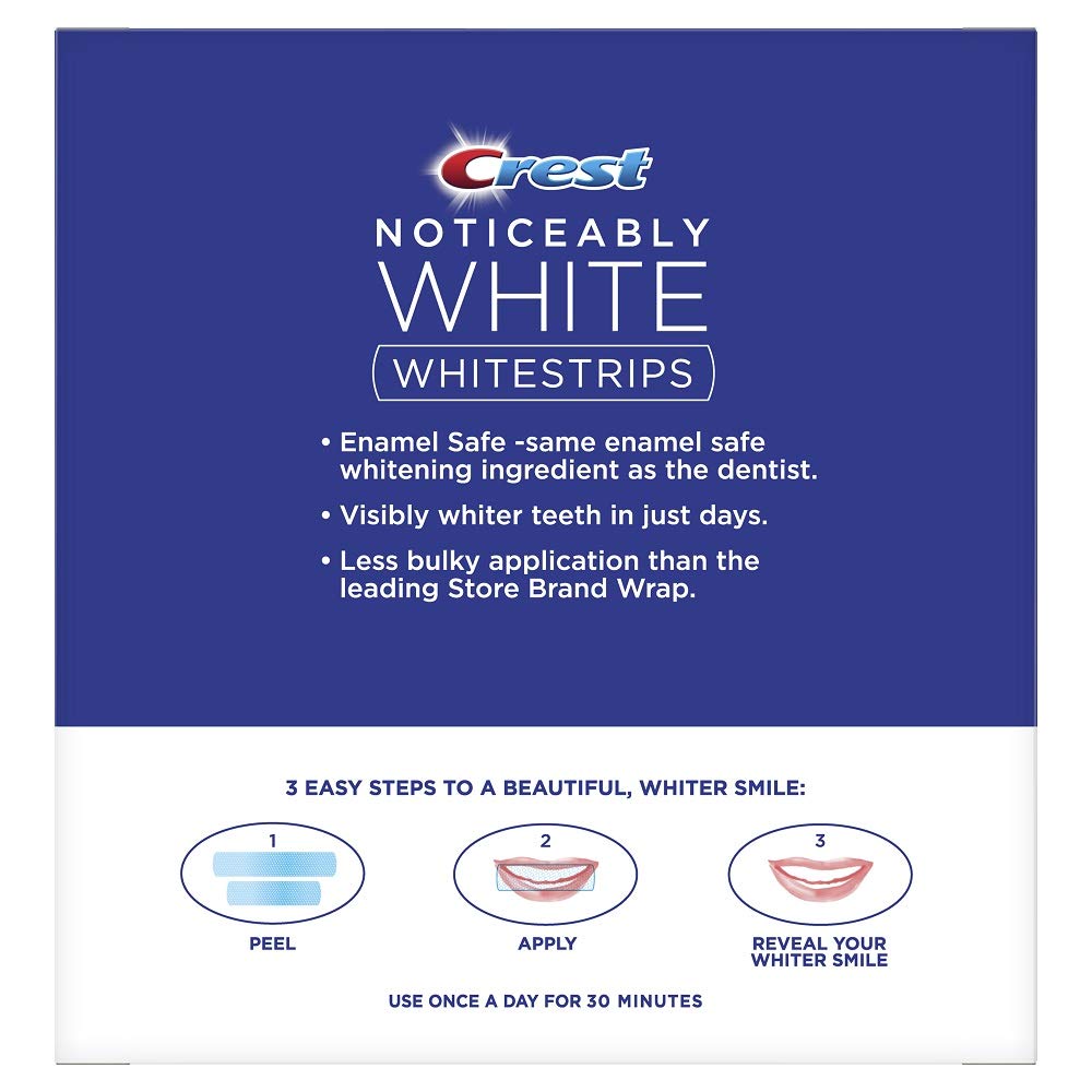 Crest Noticeably White Teeth Whitening Strips - Professional Results | 28 Strips