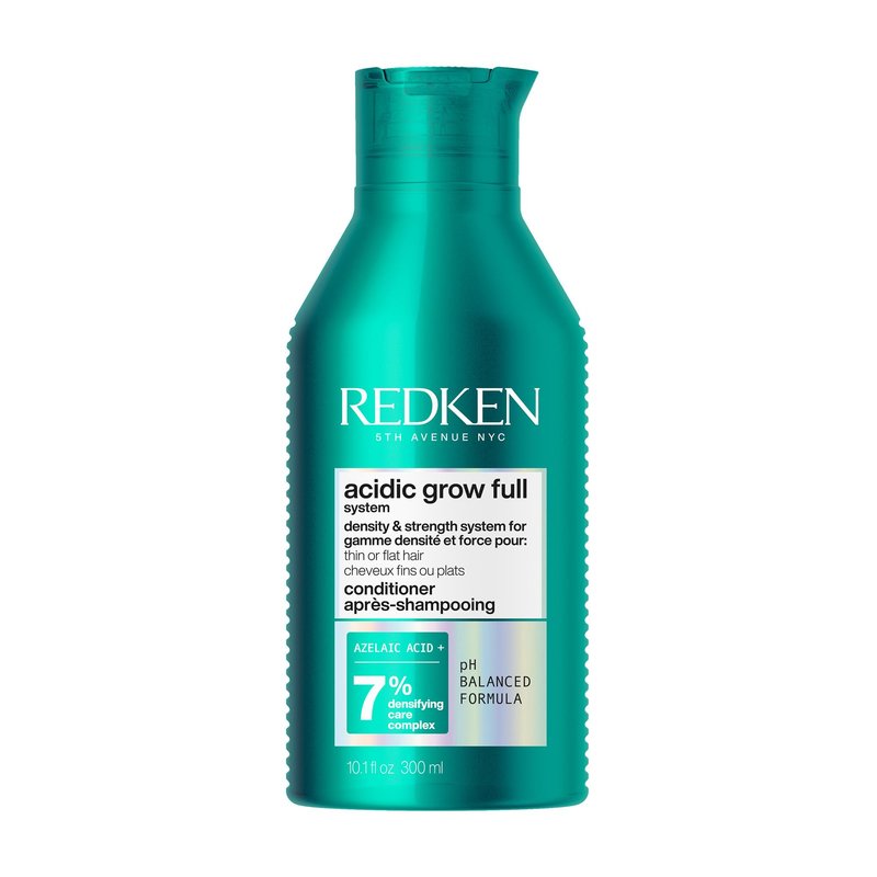 Redken Acidic Grow Full System Scalp and Hair Conditioner - Lightweight Conditioner for Thicker-Looking Hair and Hydrated Scalp, With Azelaic Acid, 10.1 Fl Oz
